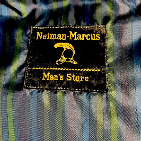 Neiman Marcus trench coat black color for men in excellent condition - Picture 4 of 6